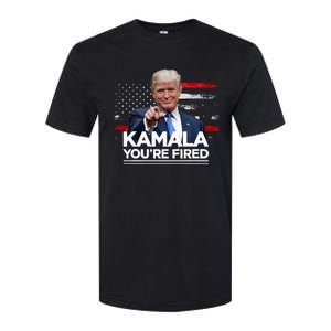 Kamala YouRe Fired Funny President Trump Laughing At Kamala Softstyle CVC T-Shirt