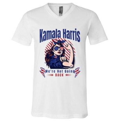 Kamala YouRe Fired Funny Anti Kamala Harris Election 2024 Premium V-Neck T-Shirt