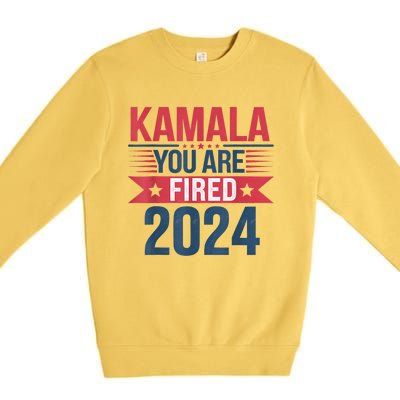 Kamala YouRe Fired Funny Anti Kamala Harris Election 2024 Premium Crewneck Sweatshirt