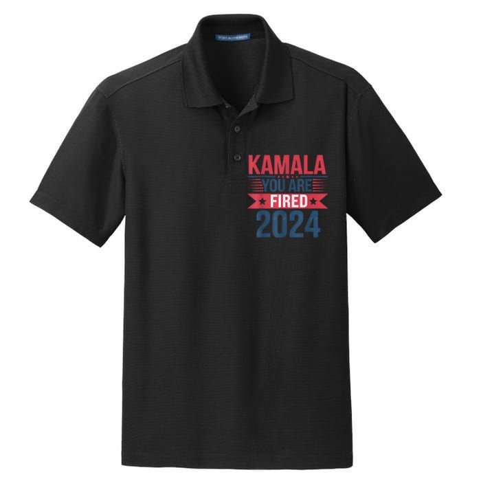 Kamala YouRe Fired Funny Anti Kamala Harris Election 2024 Dry Zone Grid Polo