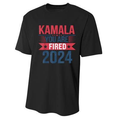 Kamala YouRe Fired Funny Anti Kamala Harris Election 2024 Performance Sprint T-Shirt