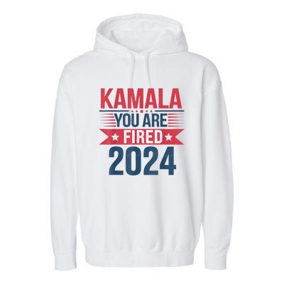 Kamala YouRe Fired Funny Anti Kamala Harris Election 2024 Garment-Dyed Fleece Hoodie