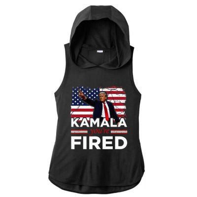 Kamala YouRe Fired Funny Ladies PosiCharge Tri-Blend Wicking Draft Hoodie Tank