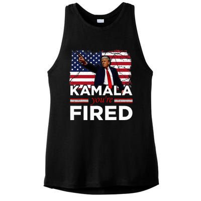 Kamala YouRe Fired Funny Ladies PosiCharge Tri-Blend Wicking Tank