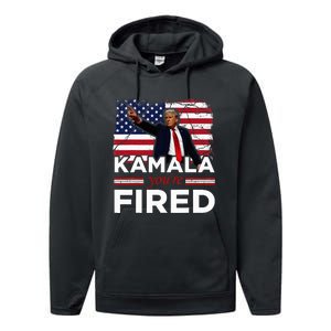 Kamala YouRe Fired Funny Performance Fleece Hoodie