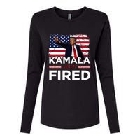 Kamala YouRe Fired Funny Womens Cotton Relaxed Long Sleeve T-Shirt