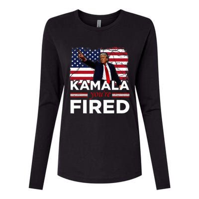 Kamala YouRe Fired Funny Womens Cotton Relaxed Long Sleeve T-Shirt