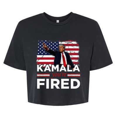 Kamala YouRe Fired Funny Bella+Canvas Jersey Crop Tee