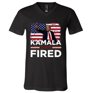 Kamala YouRe Fired Funny V-Neck T-Shirt