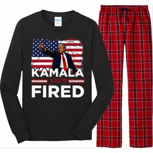 Kamala YouRe Fired Funny Long Sleeve Pajama Set