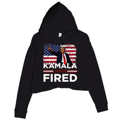 Kamala YouRe Fired Funny Crop Fleece Hoodie