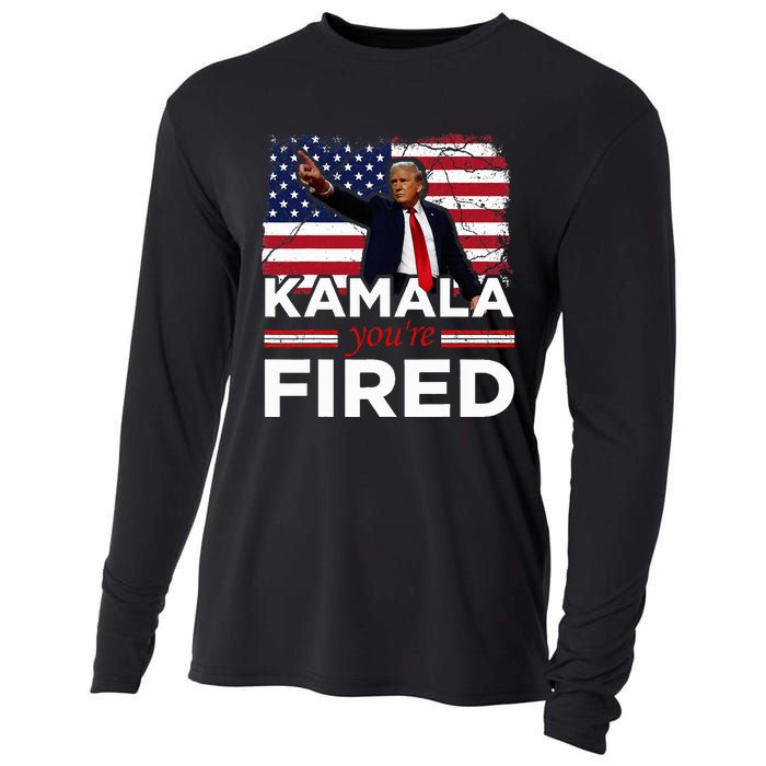 Kamala YouRe Fired Funny Cooling Performance Long Sleeve Crew