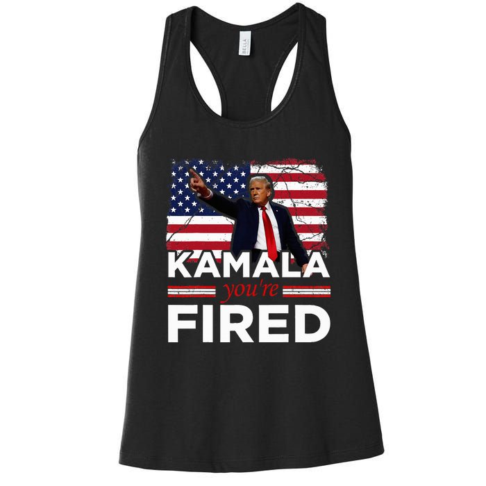 Kamala YouRe Fired Funny Women's Racerback Tank