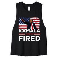 Kamala YouRe Fired Funny Women's Racerback Cropped Tank