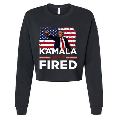 Kamala YouRe Fired Funny Cropped Pullover Crew