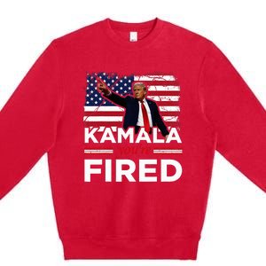 Kamala YouRe Fired Funny Premium Crewneck Sweatshirt