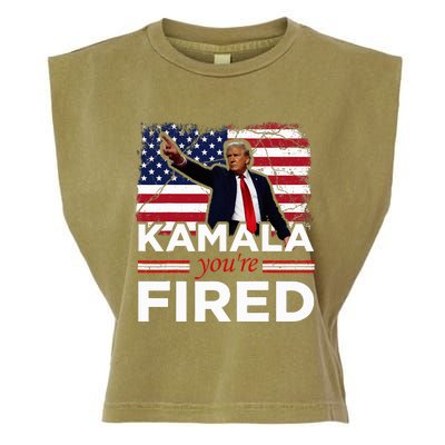 Kamala YouRe Fired Funny Garment-Dyed Women's Muscle Tee