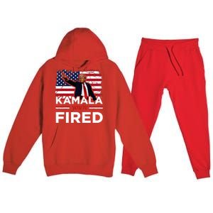 Kamala YouRe Fired Funny Premium Hooded Sweatsuit Set