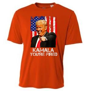 Kamala Youre Fired President Trump Laughing At Kamala Cooling Performance Crew T-Shirt