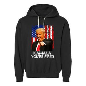 Kamala Youre Fired President Trump Laughing At Kamala Garment-Dyed Fleece Hoodie