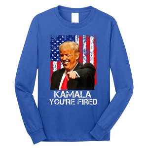 Kamala Youre Fired President Trump Laughing At Kamala Long Sleeve Shirt