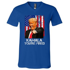 Kamala Youre Fired President Trump Laughing At Kamala V-Neck T-Shirt