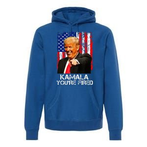 Kamala Youre Fired President Trump Laughing At Kamala Premium Hoodie