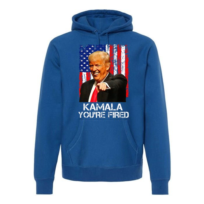 Kamala Youre Fired President Trump Laughing At Kamala Premium Hoodie