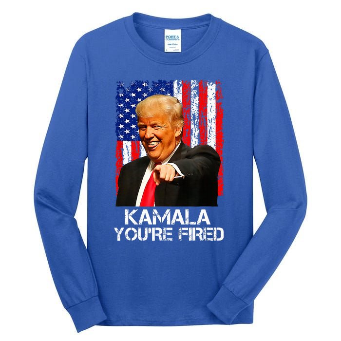 Kamala Youre Fired President Trump Laughing At Kamala Tall Long Sleeve T-Shirt