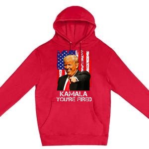 Kamala Youre Fired President Trump Laughing At Kamala Premium Pullover Hoodie