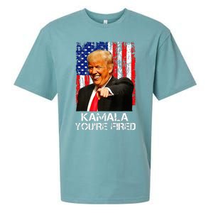 Kamala Youre Fired President Trump Laughing At Kamala Sueded Cloud Jersey T-Shirt