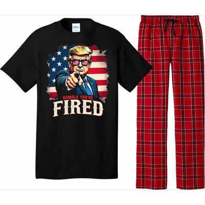 Kamala YouRe Fired Funny President 47th Trump 2024 Laughing Pajama Set