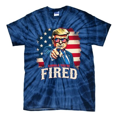 Kamala YouRe Fired Funny President 47th Trump 2024 Laughing Tie-Dye T-Shirt