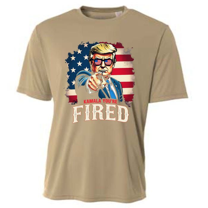 Kamala YouRe Fired Funny President 47th Trump 2024 Laughing Cooling Performance Crew T-Shirt