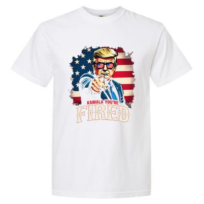 Kamala YouRe Fired Funny President 47th Trump 2024 Laughing Garment-Dyed Heavyweight T-Shirt