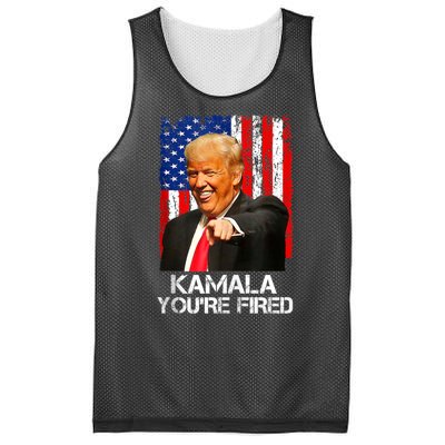 Kamala YouRe Fired Funny President Trump Laughing At Kamala Mesh Reversible Basketball Jersey Tank