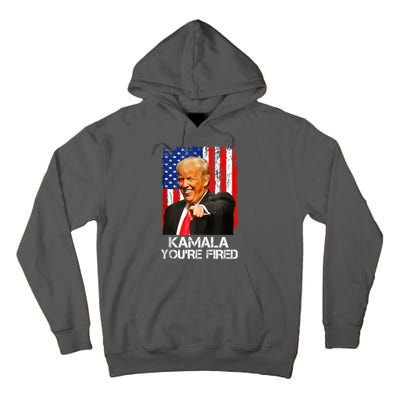 Kamala YouRe Fired Funny President Trump Laughing At Kamala Tall Hoodie