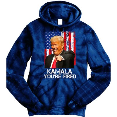 Kamala YouRe Fired Funny President Trump Laughing At Kamala Tie Dye Hoodie