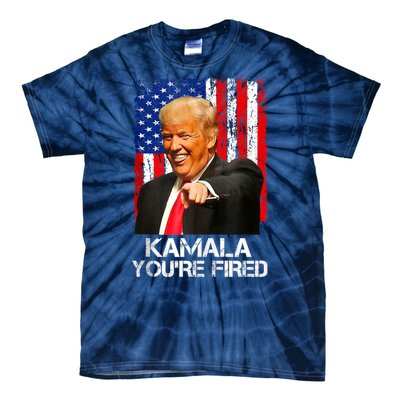 Kamala YouRe Fired Funny President Trump Laughing At Kamala Tie-Dye T-Shirt