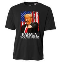 Kamala YouRe Fired Funny President Trump Laughing At Kamala Cooling Performance Crew T-Shirt