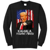 Kamala YouRe Fired Funny President Trump Laughing At Kamala Tall Sweatshirt