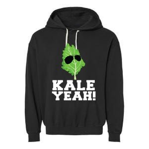 Kale Yeah Funny Vegan Pun Kale Yeah Garment-Dyed Fleece Hoodie