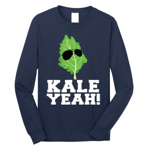 Kale Yeah Funny Vegan Pun Kale Yeah Long Sleeve Shirt