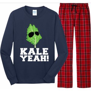 Kale Yeah Funny Vegan Pun Kale Yeah Long Sleeve Pajama Set