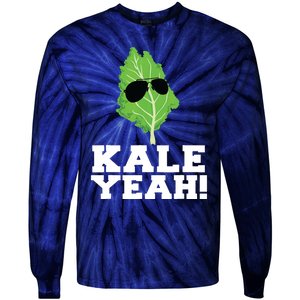 Kale Yeah Funny Vegan Pun Kale Yeah Tie-Dye Long Sleeve Shirt