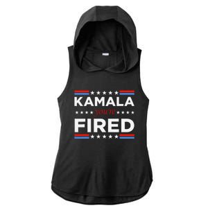 Kamala YouRe Fired Funny President Trump Laughing At Kamala Ladies PosiCharge Tri-Blend Wicking Draft Hoodie Tank