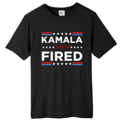 Kamala YouRe Fired Funny President Trump Laughing At Kamala Tall Fusion ChromaSoft Performance T-Shirt