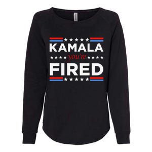 Kamala YouRe Fired Funny President Trump Laughing At Kamala Womens California Wash Sweatshirt