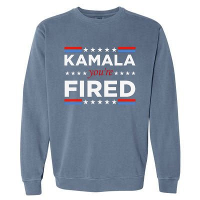 Kamala YouRe Fired Funny President Trump Laughing At Kamala Garment-Dyed Sweatshirt