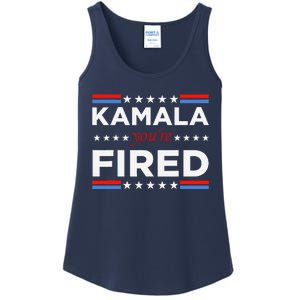 Kamala YouRe Fired Funny President Trump Laughing At Kamala Ladies Essential Tank